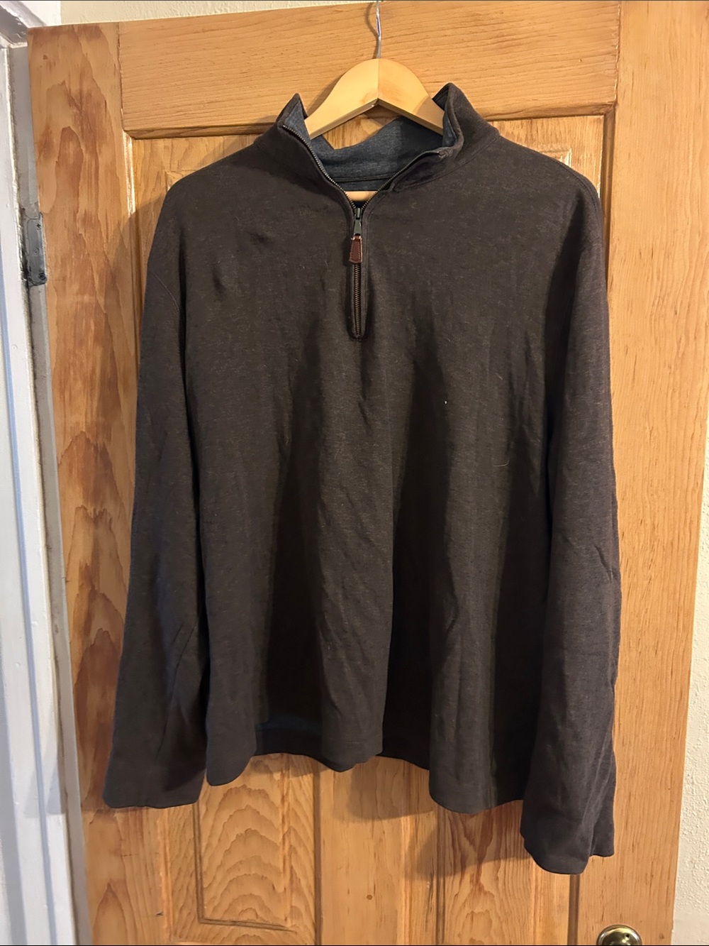 Banana Republic Men's Half-Zip Sweater - Chocolate Brown
